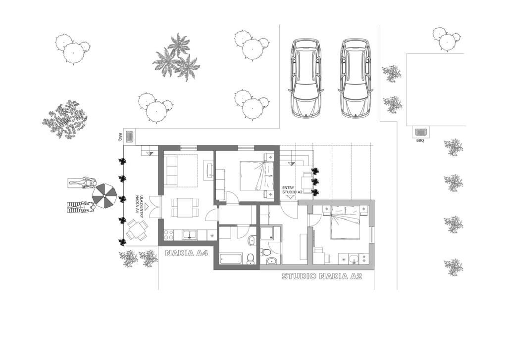 Studio And Apartment Nadia With Garden Poreč Rom bilde